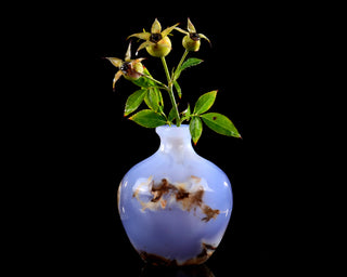 Blue Chalcedony Vase