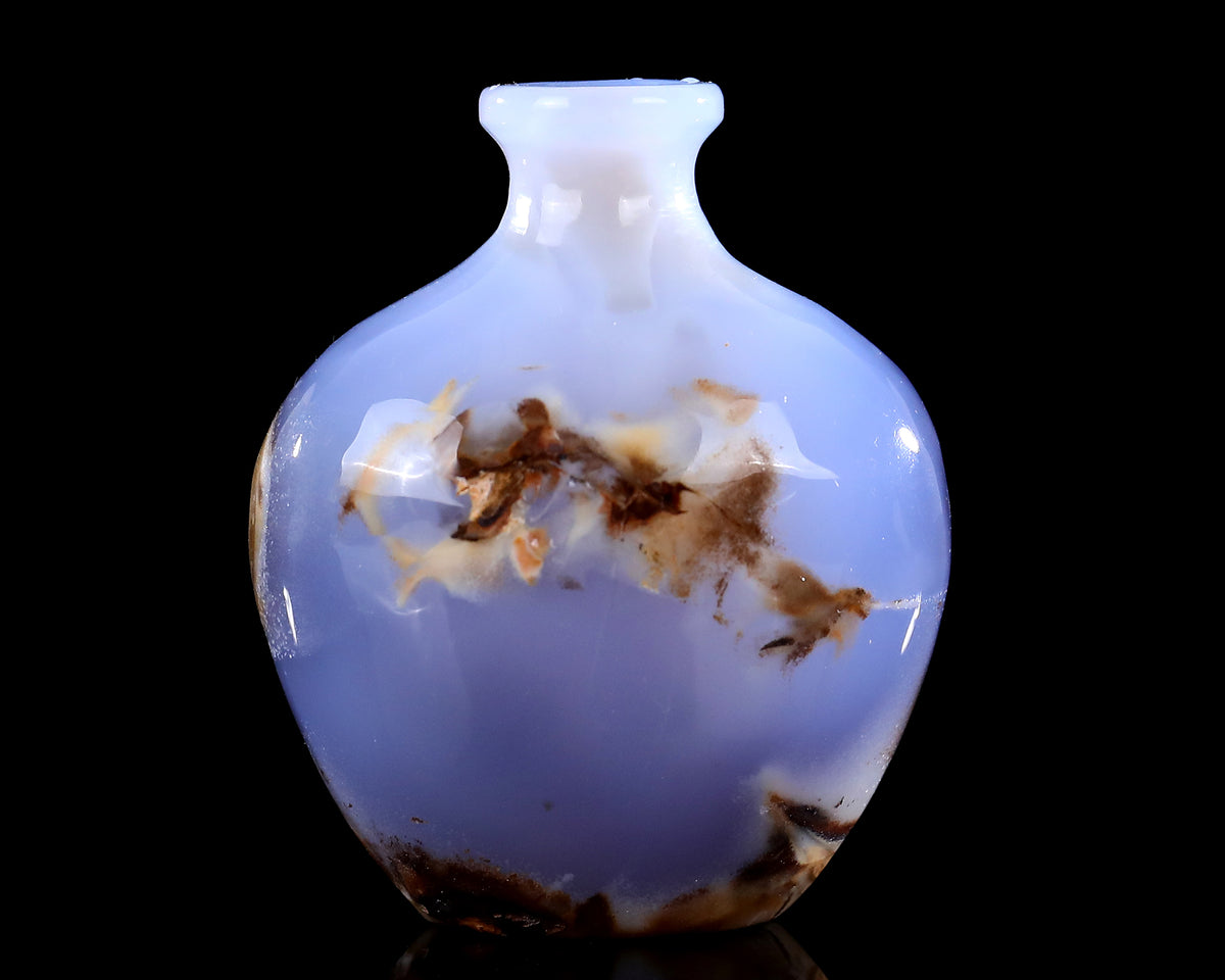 Blue Chalcedony Vase