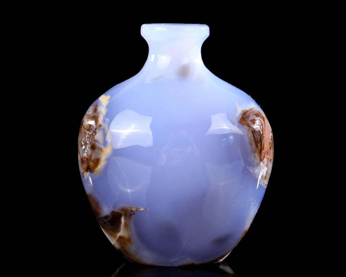 Blue Chalcedony Vase