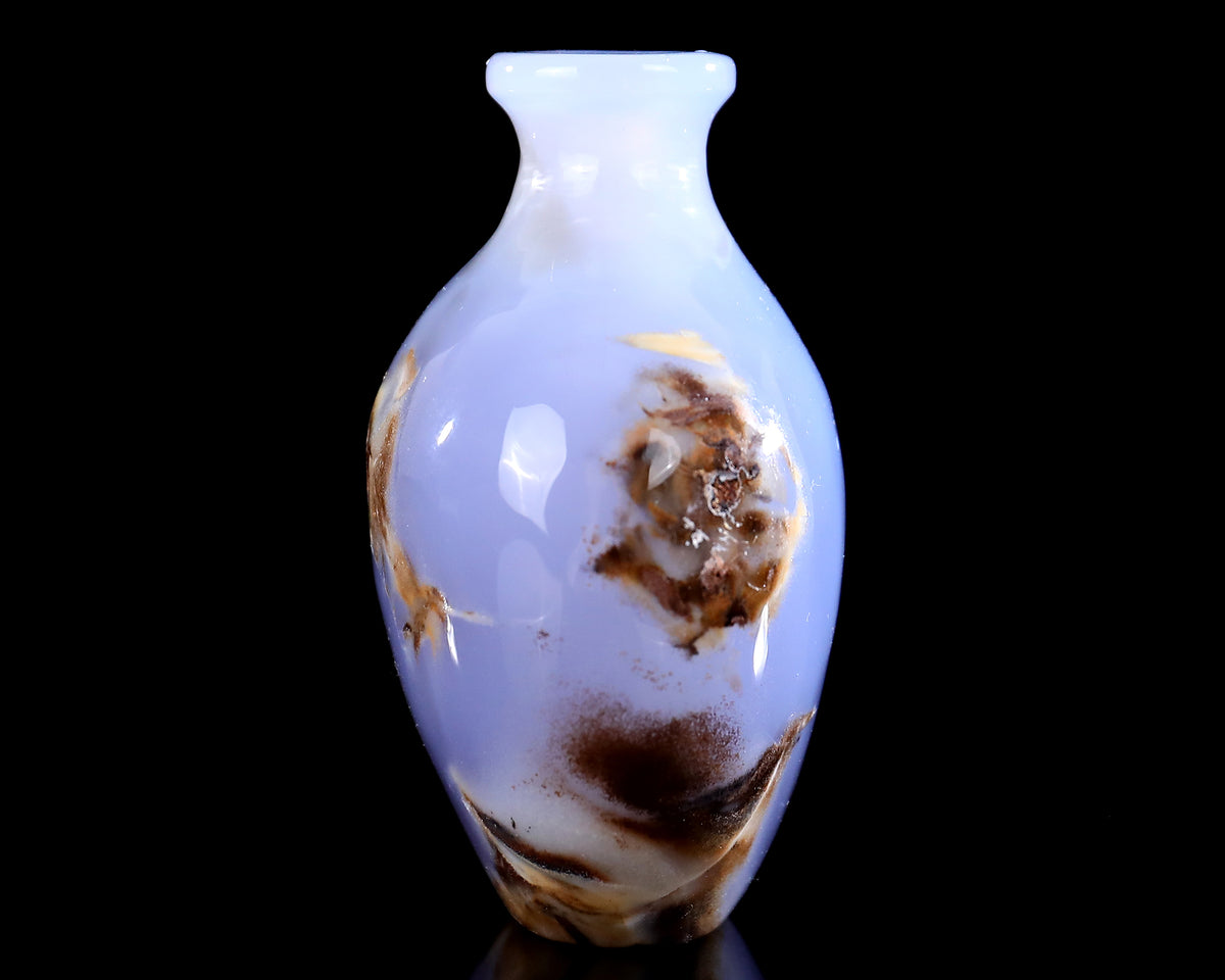 Blue Chalcedony Vase