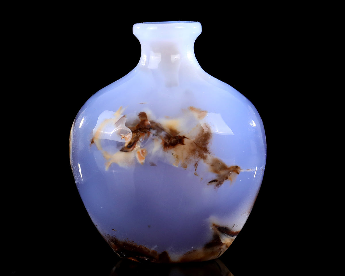 Blue Chalcedony Vase