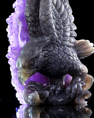 Amethyst Eagle & Serpent Geode