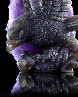 Amethyst Eagle & Serpent Geode