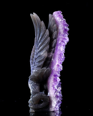 Amethyst Eagle & Serpent Geode