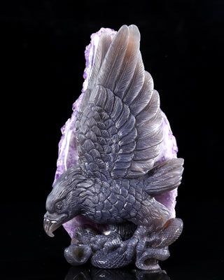 Amethyst Eagle & Serpent Geode