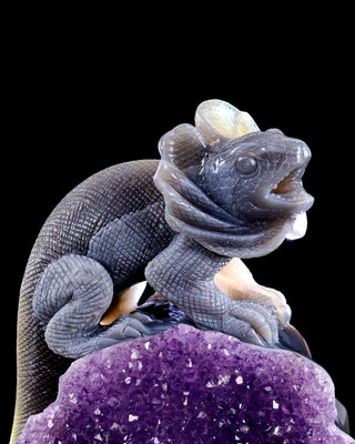 Amethyst Chameleon Geode