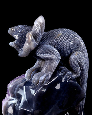 Amethyst Chameleon Geode