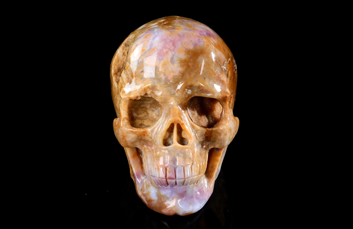 Chalcedon Jaspis Totenkopf