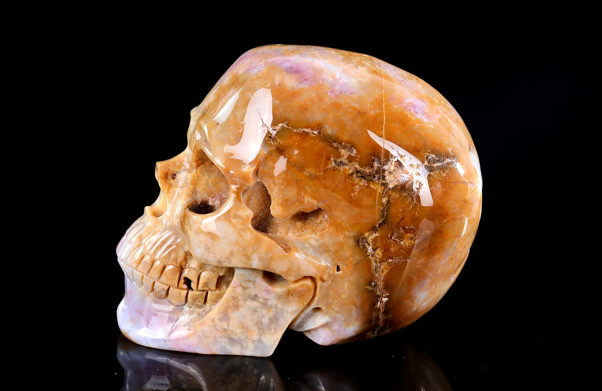 Chalcedon Jaspis Totenkopf