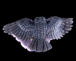 Amethyst Winged Owl Geode
