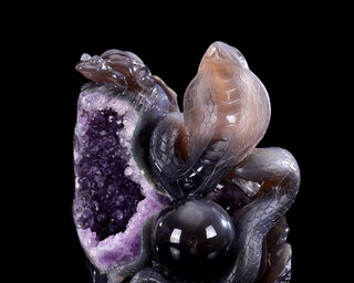 Amethyst Cobra & Orb Geode