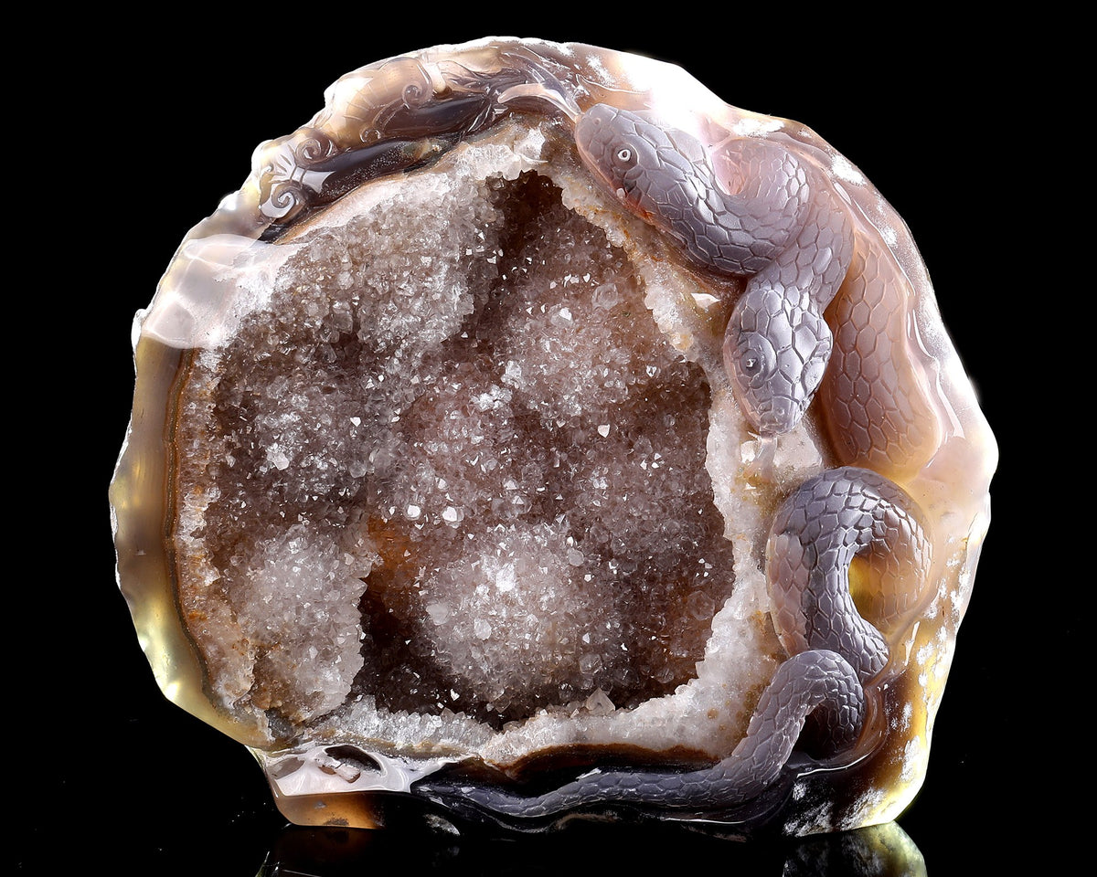 Agate Serpent Sanctuary Geode