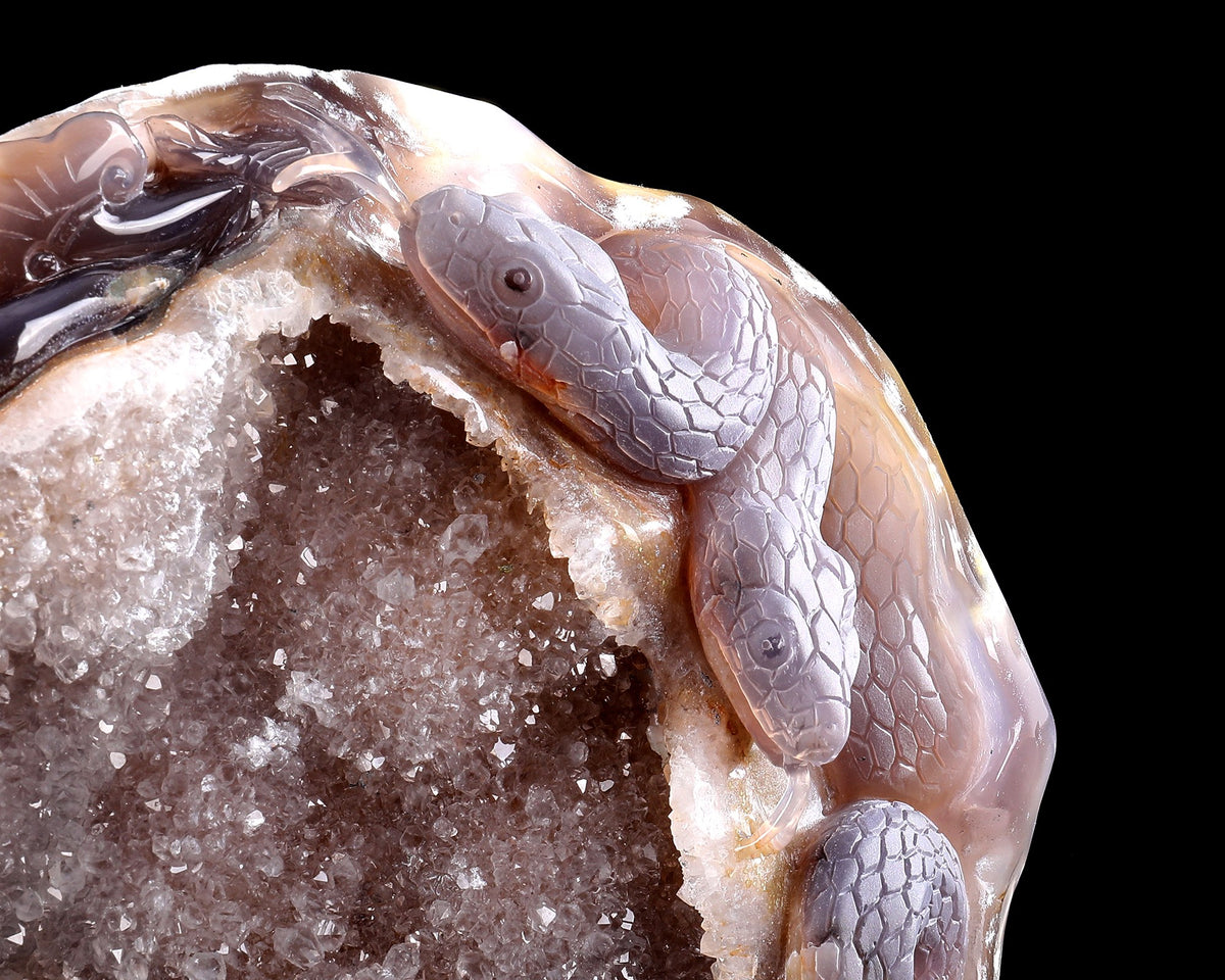 Agate Serpent Sanctuary Geode