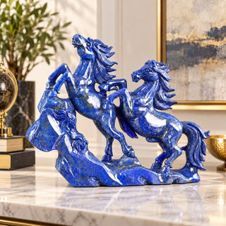 Lapis Lazuli Double Horses