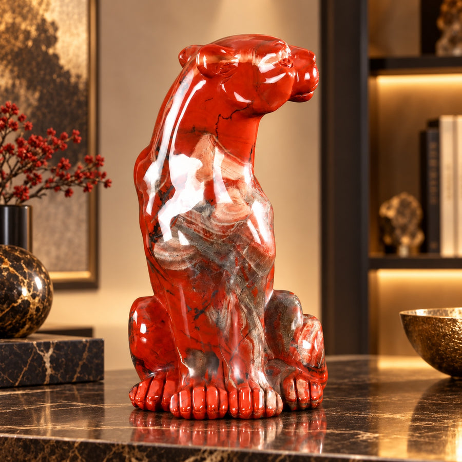 Red Jasper Leopard