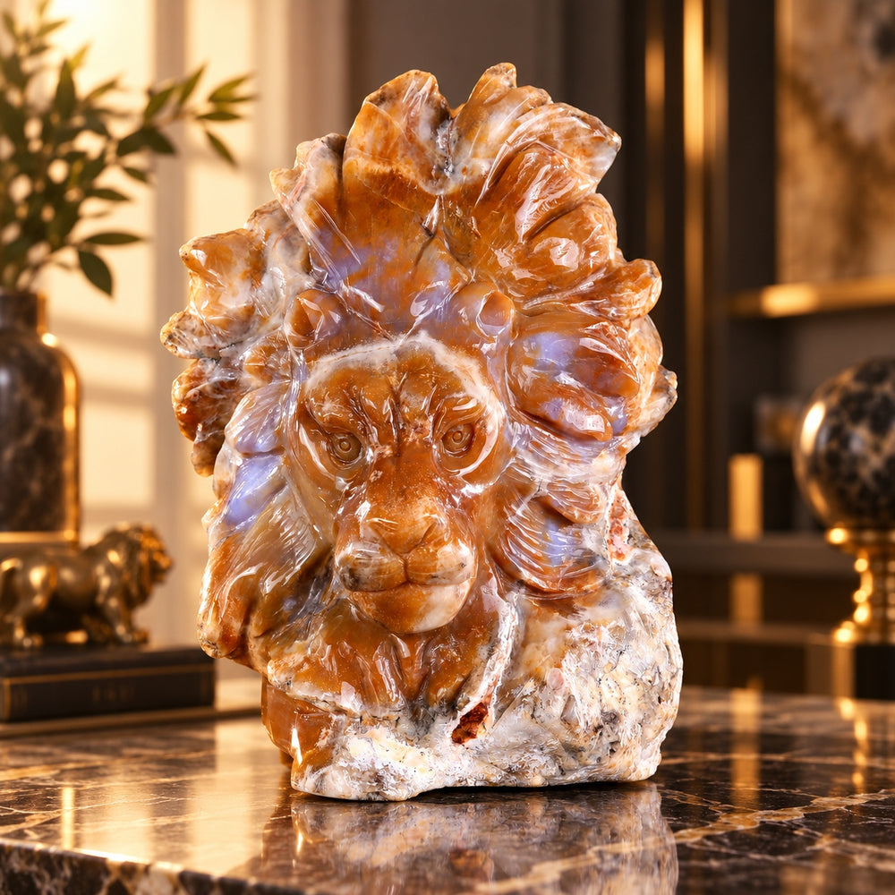 Chalcedony Jasper Lion