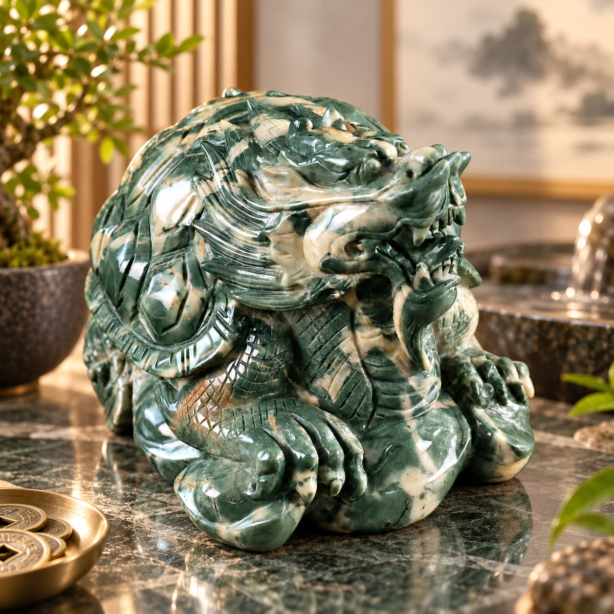 Jiulong Jade Dragon Turtle