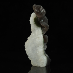 White Quartz Cluster Lizard Carving — view 8