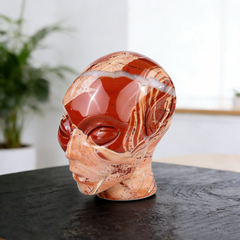 2 Inch Red Jasper Alien Crystal Skull – Skull — view 7
