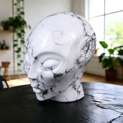 3.8 Inch Howlite Alien Crystal Skull — view 7