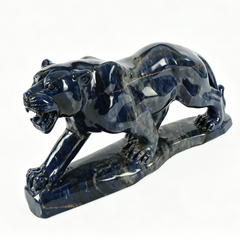 Blue Sodalite Leopard Sculpture — view 3