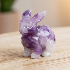 Amethyst Rabbit Carving - Crystal Figurine — view 3