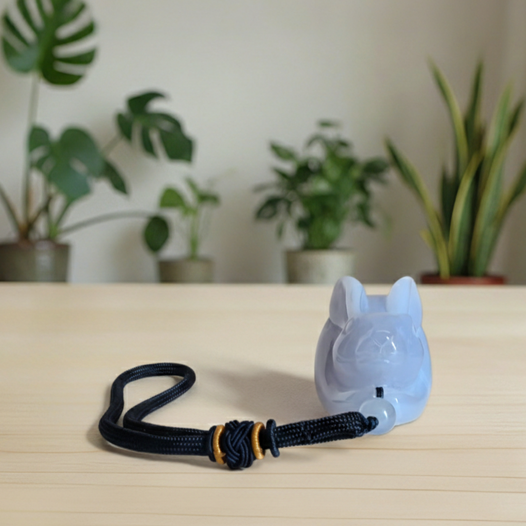 Blue Chalcedony Rabbit Fidget – Stress Relief — view 7