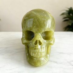 2 Inch Serpentine Crystal Skull – Mini Stone — view 6