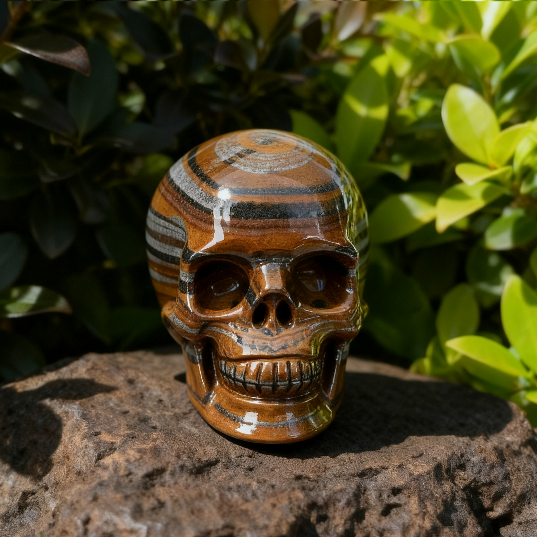 3 Inch Tiger Iron Crystal Skull — view 8