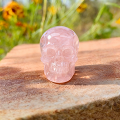 4.5 Inch Rose Quartz Crystal Skull — view 8