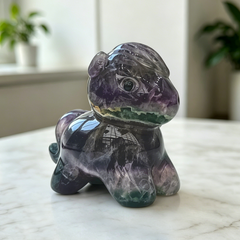 Fluorite Cartoon Pony Jade Carving - Natural Jade — view 6
