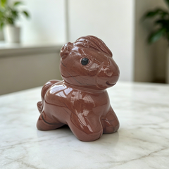 Red Jasper Cartoon Pony Carving — view 7