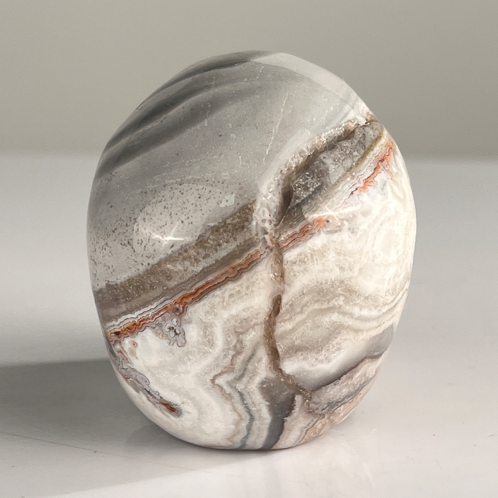3 Inch Crazy Lace Agate Crystal Skull — view 4