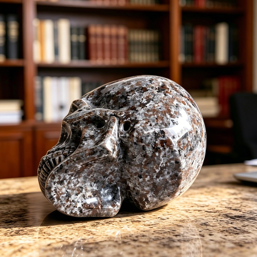 2 inch Yooperlite Crystal Skull — view 3