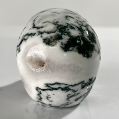 3 Inch Moss Agate Crystal Skull — view 4