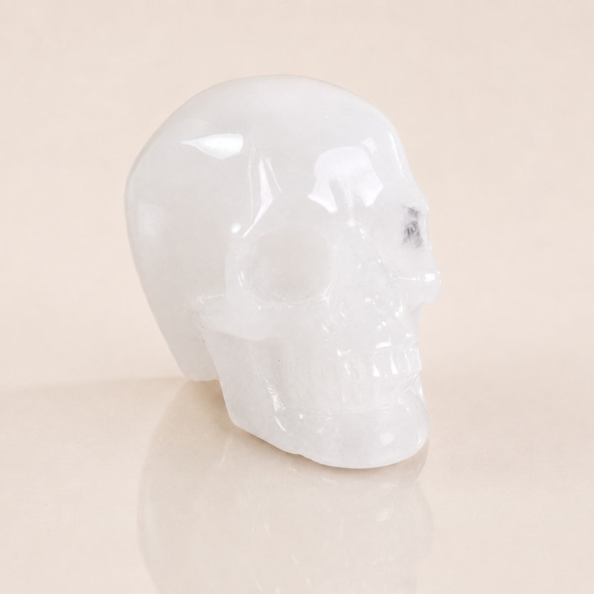 Crâne de quartz angolais de 2,2 pouces
