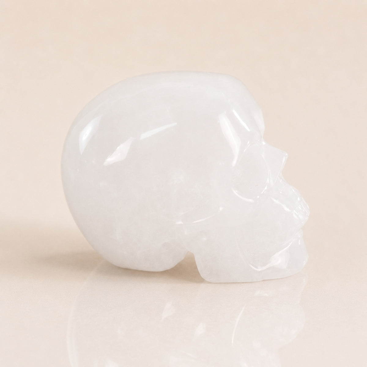 Crâne de quartz angolais de 2,2 pouces