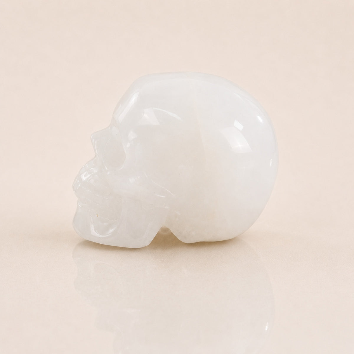 Crâne de quartz angolais de 2,2 pouces