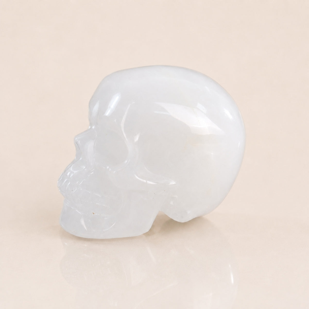 Crâne de quartz angolais de 2,2 pouces