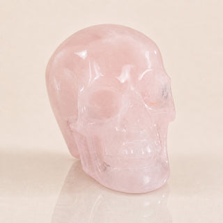 Crâne en quartz rose de 5,6 cm