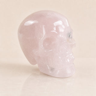Crâne en quartz rose de 5,6 cm