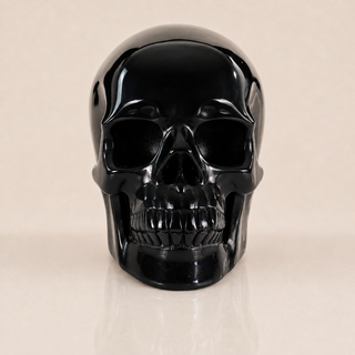 Crâne d'obsidienne noire
