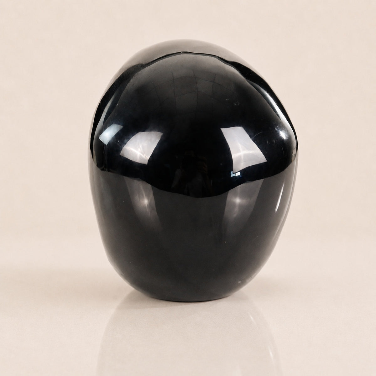 Schwarzer Obsidian-Totenkopf, 3 Zoll