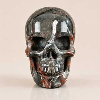 2,2 Zoll roter Crazy Lace Achat Totenkopf