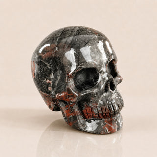 2,2 Zoll roter Crazy Lace Achat Totenkopf