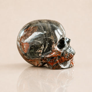 2,2 Zoll roter Crazy Lace Achat Totenkopf