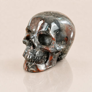 2,2 Zoll roter Crazy Lace Achat Totenkopf