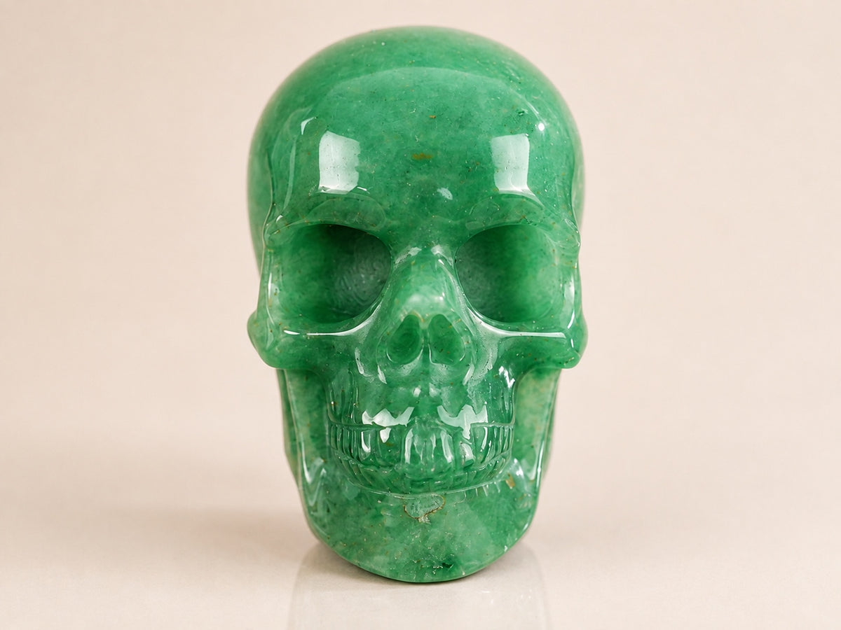 2.2-inch Green Aventurine Skull