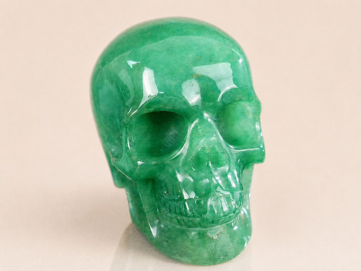 2.2-inch Green Aventurine Skull