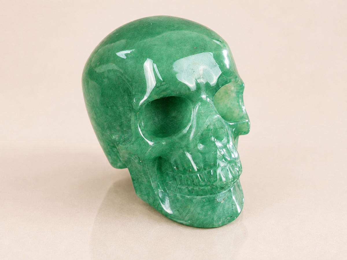 2.2-inch Green Aventurine Skull